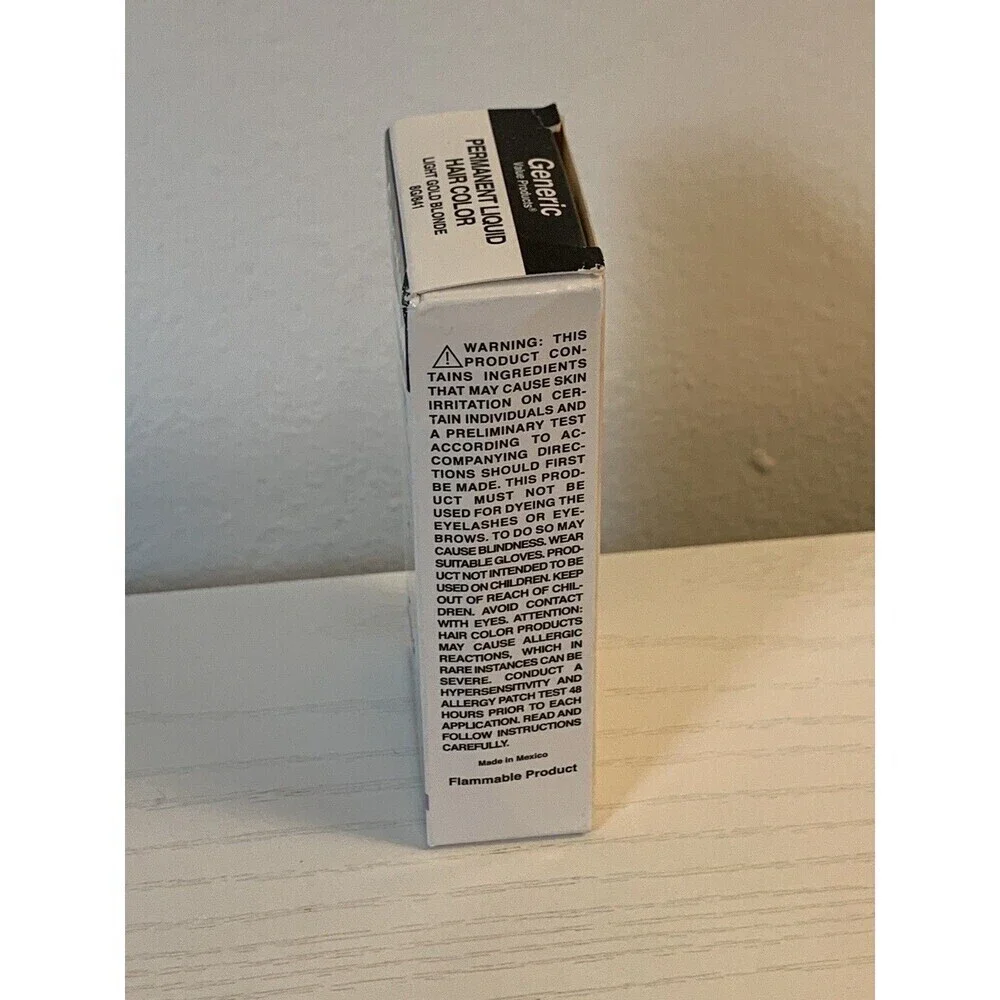 Generic Value Products 8G/841 Light Gold Blonde Perm Liquid Hair Color Wella NIB